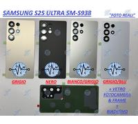 VETRO POSTERIORE BACK SCOCCA BATTERIA SAMSUNG S25 ULTRA S938 + VETRO FOTOCAMERA