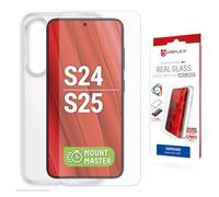 Vetro protettivo + custodia protettiva per Galaxy S25, S24 (10H