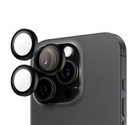PanzerGlass Protezione Obiettivo Hoops per iPhone 16 Pro/16 Pro Max Vetro Alta Trasparenza Nero 1284