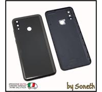 VETRO SCOCCA POSTERIORE COPRI BATTERIA BACK COVER PER HUAWEI POT-AL00 NERO