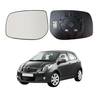 Vetro Specchietto destro per TOYOTA YARIS/AURIS (CON RISCALDAMENTO), Vetro - cromato e convesso, numero OEM: 879090D260,8796152640 POLCAR specchio da ricambio)