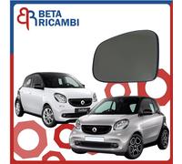 Vetro Specchietto Per Smart 453 2014> Piastra Specchio Sinistro Sx Termico
