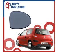 PER RENAULT WIND DAL 2010> VETRO + PIASTRA DX CROMATO TERMICO PER RETROVISORE