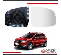 Vetro Specchietto Retrovisore Dacia Duster Logan Sandero, DESTRO ,DX,RISCALDATO