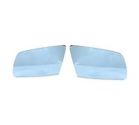 Vetro Specchietto Retrovisore Per BMW Serie 5 E60 E61 E63 E64 2003-2008 Specchietto Retrovisore Grandangolare Riscaldato Blu Lato Sinistro E Destro Vetro specchio esterno(A pair blue)