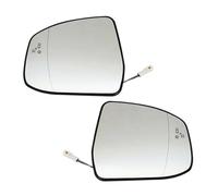 Vetro Specchio Auto Compatibile Con Ford Per Focus MK2 2008 2009 2010 Componenti Automobilistici Riscaldamento Dell'ala Della Portiera Vetro Dello Specchietto Laterale Avviso Angolo Cieco(L+R)
