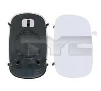 Vetro specchio bilaterale convesso 309-0055-1 TYC per FIAT