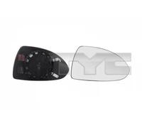 Vetro specchio Dx convesso 325-0091-1 TYC per OPEL CORSA D Furgone/hatchback