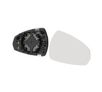 Vetro Specchio Esterno Destro per Audi A3 8V 04/12- con Piastra