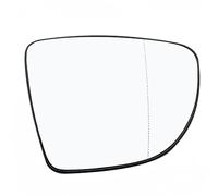 Vetro Specchio per Renault Zoe Specchietto Retrovisore Esterno Porta Laterale Sinistro Destro Riscaldato con Piastra di Supporto 2012-2020,Right