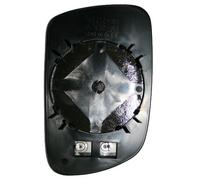 Vetro Specchio Piastra Retrovisore per Peugeot 307 2001-2007 Termico Sinistro