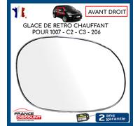 Vetro Specchio Retrovisore Anteriore Destro Chrome Per CITROEN C2 C3