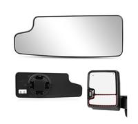 Vetro Specchio Retrovisore Esterno Per Silverado Per Sierra 1500 2019-2025 Specchietto Retrovisore Laterale Riscaldato Vetro Inferiore Traino Convesso Piastra Posteriore 84301409(Low Left Heated)