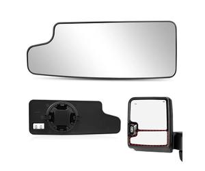 Vetro Specchio Retrovisore Esterno Per Silverado Per Sierra 1500 2019-2025 Specchietto Retrovisore Laterale Riscaldato Vetro Inferiore Traino Convesso Piastra Posteriore 84301409(Low Left Heated)