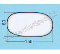 VETRO SPECCHIO RETROVISORE PER FIAT BARCHETTA DAL 1994 DESTRO NUDO ADESIVO