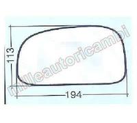VETRO SPECCHIO RETROVISORE PER HYUNDAI SANTA FE DAL 2001 SINISTRO NUDO ADESIVO