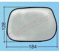 VETRO SPECCHIO RETROVISORE PER TOYOTA COROLLA VERSO 2001>2004 DESTRO NUDO CON BI