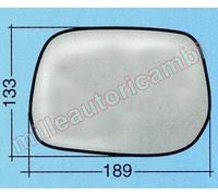VETRO SPECCHIO RETROVISORE PER TOYOTA RAV 4 DAL 2003 DESTRO NUDO ADESIVO