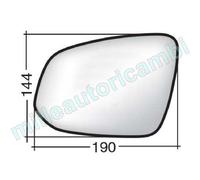 VETRO SPECCHIO RETROVISORE PER TOYOTA RAV 4 DAL 2013 SINISTRO NUDO ADESIVO