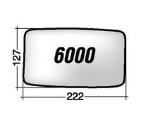 Vetro SPECCHIO RETROVISORE Sinistro/Destro MEZZI SPECIALI TRATTORI -