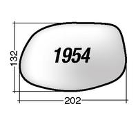 Vetro SPECCHIO RETROVISORE Sinistro SX PORSCHE CAYENNE 957 2007-2010