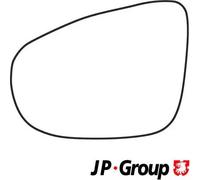 JP Group Vetro specchio 1189304770 - Specchio esterno sinistro asferico per VW Golf VI/Touran