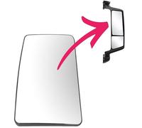 Vetro specchio vetro per camion specchio principale MAN TGX TGL TGS TGM TG3 d...