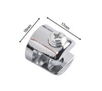 Vetro Supporto Morsetto Mensola Ripiani Attrezzo Zinco Lega 10pcs Cromato