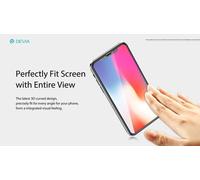 Vetro temperato 3D invisibile e antipolvere per iPhone X - DETG3IPX291