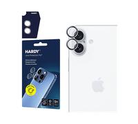 VETRO TEMPERATO 3MK Hardy Lens Protection Pro con Cornice Blu per iPhone 16 e 16 Plus