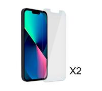 2 Vetri Temperati 9H per iPhone 13 e 13 Pro Smussato Akashi Trasparente