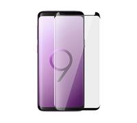 Pellicola protettiva in vetro temperato Avizar con bordi curvi neri per Samsung Galaxy S9