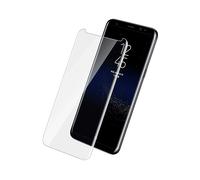 Pellicola protettiva in vetro temperato curvo Avizar + kit LED + adesivo liquido per Samsung Galaxy S8 Plus