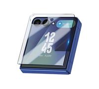 Avizar Vetro Temperato per Protezione Schermo Esterno Galaxy Z Flip 7 5G Ultra Resistente, Nero transparente