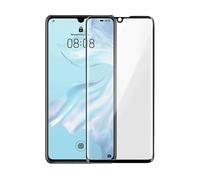 Pellicola Schermo Huawei P30 Vetro Temperato Smussato Trasparente Bordo Nero