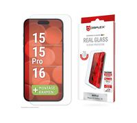 E.V.I. Real Glass iPhone 15/15 Pro/16 Accessori telefoni cellulari 02012