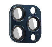 Vetro temperato fotocamera per iPhone 15 Pro e 15 Pro Max Enkay bordo blu
