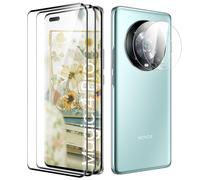Vetro Temperato per Honor Magic 4 Pro, Pellicole Protettive Display [Caso Amichevole][Senza Bolle] 2 Pezzi Pellicola Protettiva con 2 Pezzi Pellicola Fotocamera