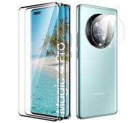 Vetro Temperato per Honor Magic 4 Pro, Pellicole Protettive Display [Caso Amichevole][Senza Bolle] 2 Pezzi Pellicola Protettiva con 2 Pezzi Pellicola Fotocamera