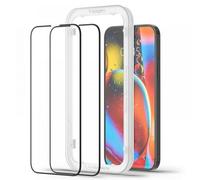 Spigen AlignMaster Vetro Temperato compatibile con iPhone 16e, iPhone 14, iPhone 13, iPhone 13 Pro, 2 Pezzi, Cornice di Allineamento inclusa, Copertura Totale, Durezza 9H Pellicola prottetiva