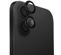 Vetro temperato per iPhone 16 UNIQ per obiettivo Alluminio Nero
