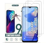 Vetro Temperato per Samsung Galaxy A02s, 3 PEZZI pack Pellicola Prottetiva, Ultra hd Trasparente, Ultra Resistente Senza Bolle, Durezza 9H, Anti Graffio, 0,33mm, Anti-Impronte