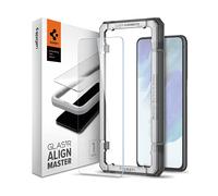 Spigen AlignMaster Vetro Temperato Compatibile con Samsung Galaxy S21 FE 5G, 2 Pezzi, Installazione Semplice con Cornice di Allineamento, Cristallino, Durezza 9H Pellicola prottetiva