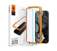 Spigen AlignMaster Vetro Temperato compatibile con Google Pixel 8a, 2 Pezzi, Installazione Semplice con Cornice di Allineamento, Cristallino, Durezza 9H Pellicola prottetiva