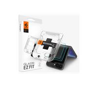Spigen Glas.tR EZ Fit Vetro Temperato compatibile con Samsung Galaxy Z Flip7 FE, Samsung Galaxy Z Flip6, 2 Pezzi, per Display esterno, Installazione Facile, Durezza 9H Pellicola prottetiva