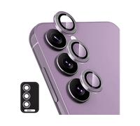 VETRO TEMPERATO WIGENTO Anello in Alluminio con Temperato per Galaxy S25 Plus 5G - Antigraffio - Facile Installazione per Galaxy S25 Plus 5G