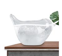 Vetro tempesta di vetro per previsioni rologiche, barometro da ufficio, globo rologico, statuetta di uccello, decorazione da tavolo creativa per casa, ufficio, regalo, previsioni m