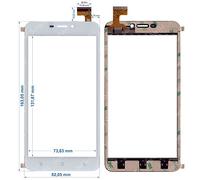 Vetro Touch screen Digitizer 6,0" HS1354 V0590 JHET Bianco