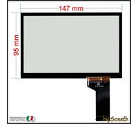 VETRO TOUCH SCREEN NAVIGATORE RADIO PER VOLKSWAGEN AMAROK MIB STD2 PQ