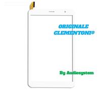 VETRO +TOUCH SCREEN per CLEMENTONI CLEMPAD REVOLUTION 8" V62925 V60974 BIANCO